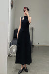 mame kurogouchi knitted hole dress MM22SS KN051 black